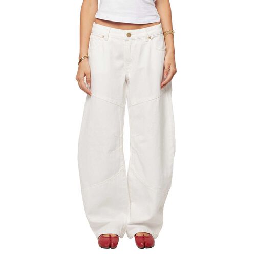 Abrand 99 Barrel Jean White Gold